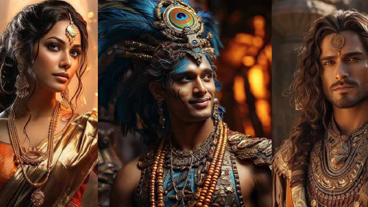 AI Mahabharata Scene With Modern Table Leaves Internet In Splits