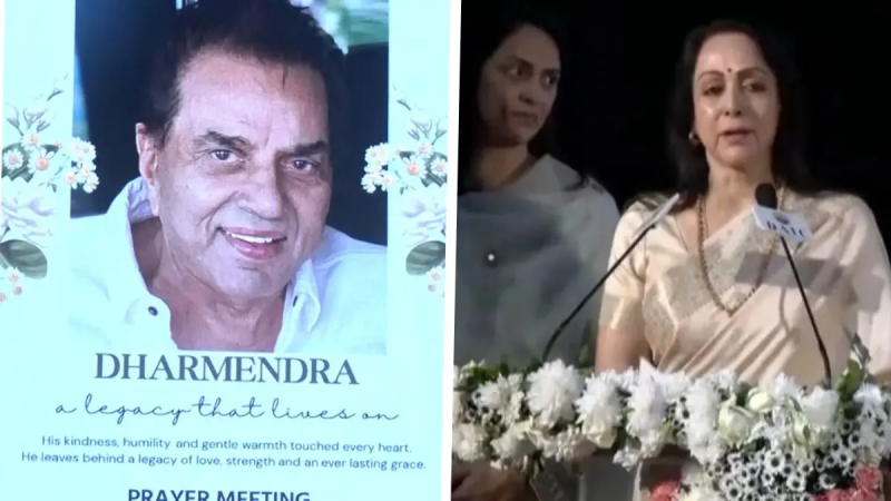 Top Leaders And Actors Attend Dharmendra’s Prayer Meet In Delhi.
